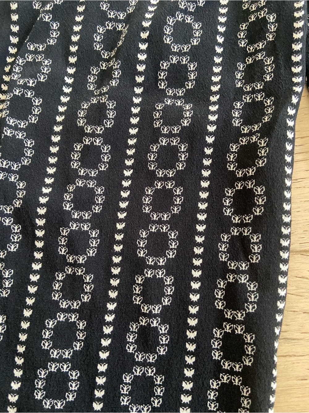& OTHER STORIES Stockholm Atelier Wide Leg Cropped Pants Size 8 Black White - Picture 10 of 10